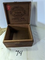 Wood Corona Cigar Box