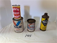 Old Advertising Cans - Valvoline & More
