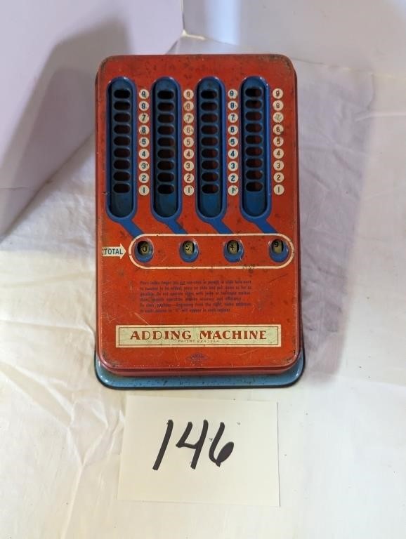 Vintage Metal Adding Machine