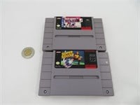 2 jeux pour Super Nintendo SNES, Hockey et Soccer