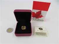 3.13g en or pur, piece de 5$ Canada 2013 '' The