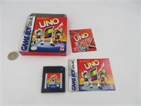 UNO , jeu de Game Boy Color avec livrets et boite