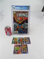 Thing #1, comic book gradé CGC 9.2 + 5 cartes