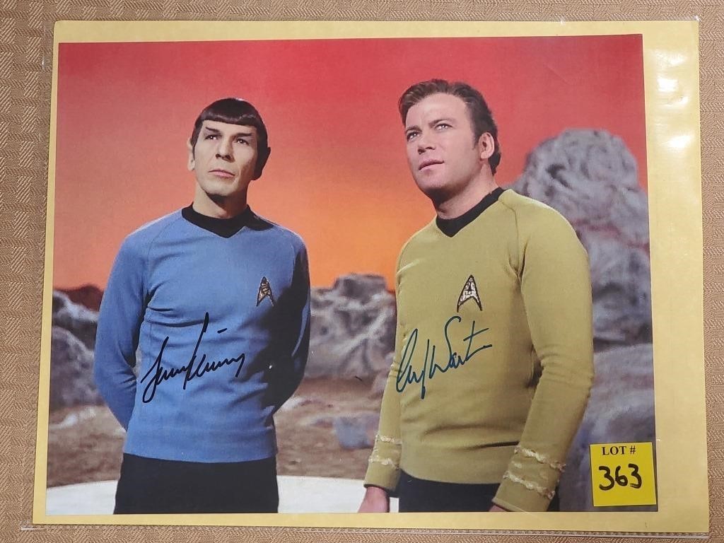 Lenoard Nimoy & William Shatner Autograph w/ DOA