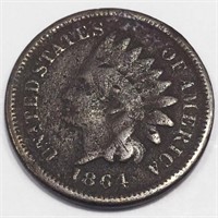1864 Bronze Indian Head Penny High Grade