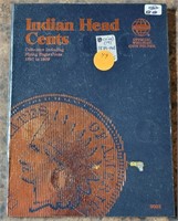 INDIAN CENT BOOK W/19 COINS - 1889-1908