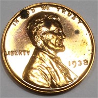 1938 Proof Lincoln Wheat Cent Penny