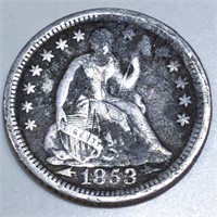 1853-O Seated Liberty Half Dime