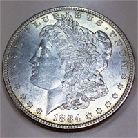 1884 Morgan Silver Dollar AU/BU