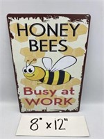 HONEY BEES REPRODUCTION TIN SIGN