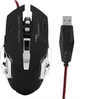TWOLF V6 GAMING MOUSE, WITH COLORFUL BREATHING