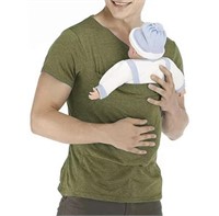 AMROPI MENS KANGAROO BABY CARRIER T SHIRT (GREEN)