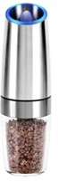 ELECTRIC SALT AND PEPPER MILL (SILVER AND CLEAR)