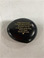 ANNIVERSARY ROCK WITH QUOTE