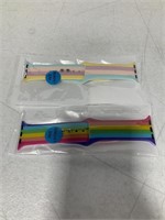 VOZEHUI SET OF 2 SILICONE APPLE WATCH BANDS