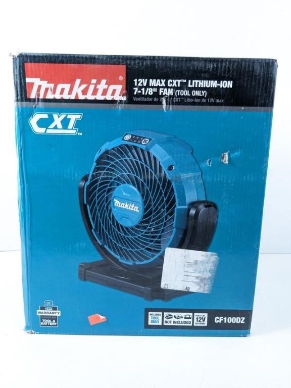 NEW Makita 7 1/8" Fan 12V Lith-ion TOOL ONLY