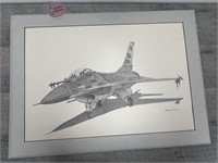 Air Force print of an F16 by Joe Plummer