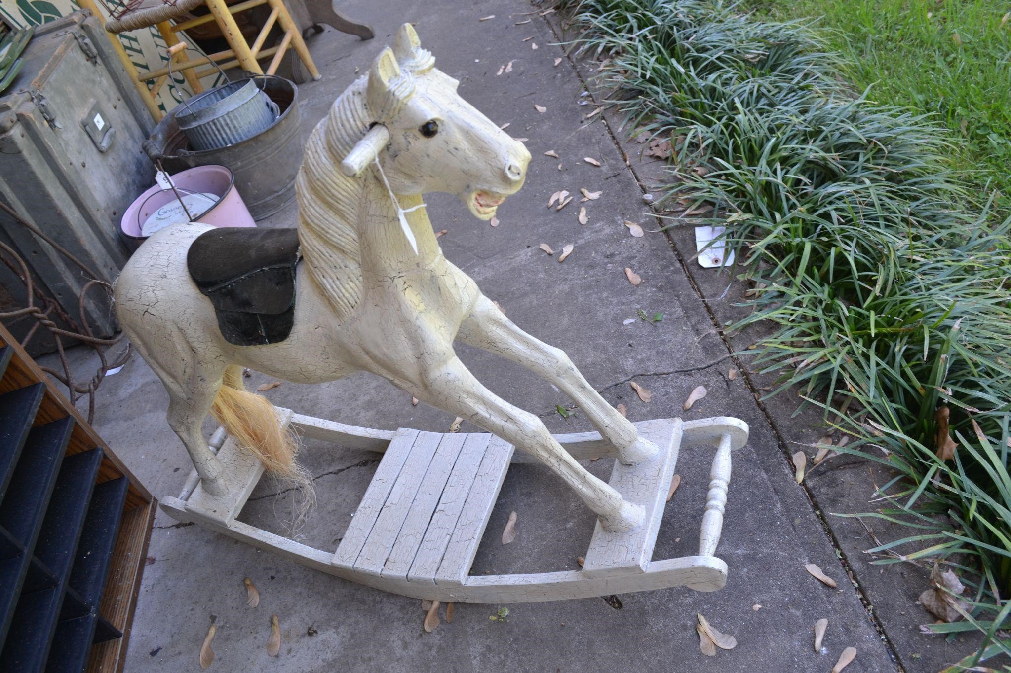 Small Decorative Wooden Rocking Horse