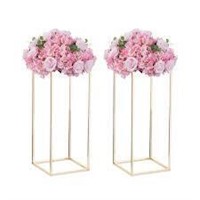 Column Vases Gold Wedding Centerpieces for Tables