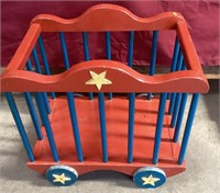 Vintage Child's Rolling Toy Box