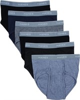 6Pcs Size 3X-Large Hanes Mens Exposed Waistband