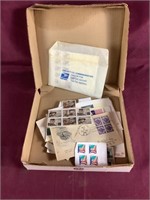 Box With Assorted Stamps, Some Vintage