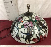 Gorgeous Dragonfly Stained Glass Hanging Light