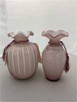 2-Fenton Lavender Vases