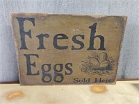 Fresh Eggs Sold Here Farmhouse Sign Decor