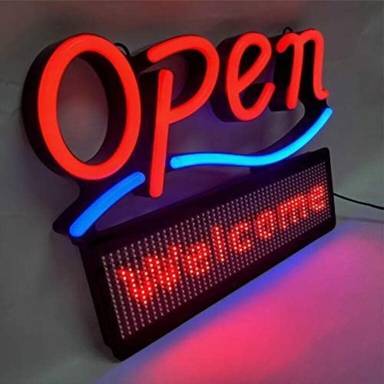 MaxLit 21'' x 16'' Open Business Sign with