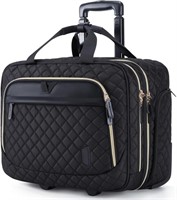 BAGSMART 17.3 Inch Rolling Laptop Bag Women