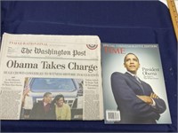 President Obama newspaper magazine Lot