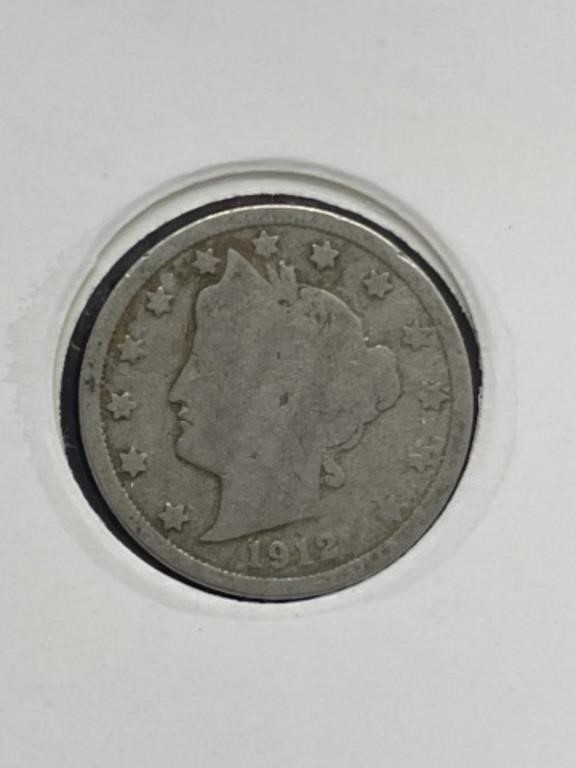 1912 coin Liberty Head V nickel
