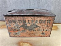 Vintage Union Leader Tin Tobacco Box