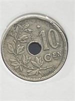 1930 Belgium coin 10 centimes