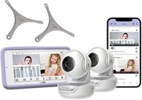 Hubble Connect Touch Twin 5" Smart Baby Monitor