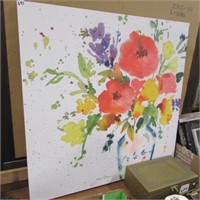 LARGE FLOWER PAINTING