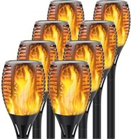 Solar Torch Light with Flickering Flame,Fire