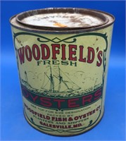 Galesville, Md Woodfield’s Gallon Oyster Tin