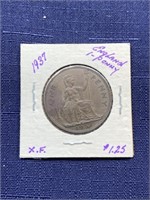 1937 uk Great Britain penny coin