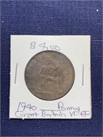 1940 uk Great Britain penny coin