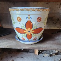 12" Ceramic Flower Pot