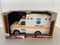 Plastic Battery Operated Ambulance w/Lights +