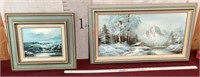 Artwork/Oil on Canvas, Signed, Beautiful Frames