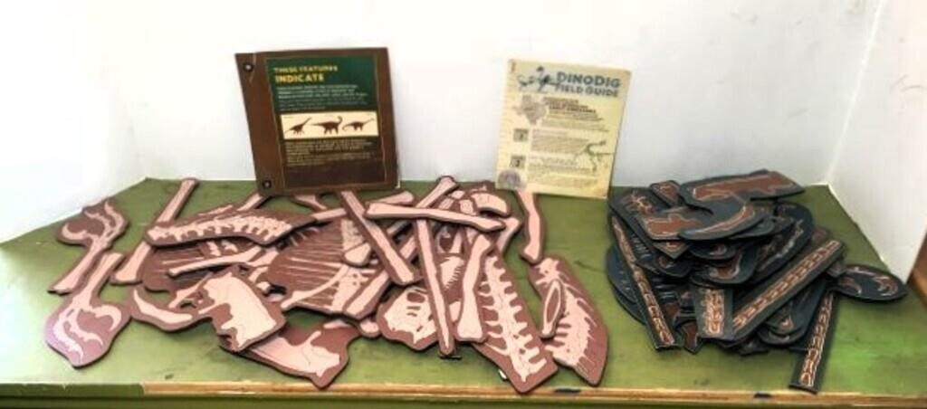 Dinosaur Bone Puzzle Pieces