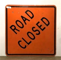 Metal Road Closed Sign