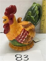 Collections etc; rooster ceramic tea pot