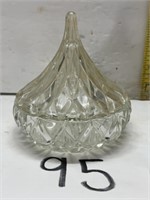 1994 H.F.C. Hersey's Kiss Crystal Candy Dish