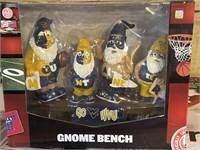 Forever collectibles; gnome bench; wvu