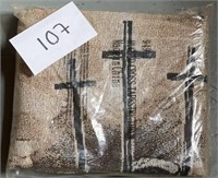 New rugged cross tapestry throw blanket